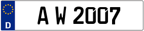 Trailer License Plate